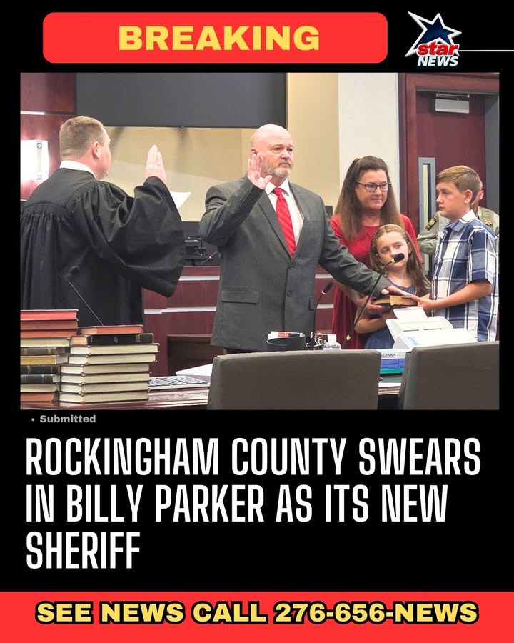 New Sheriff in Town: Billy Parker Takes the Badge as Rockingham County's Top Lawman