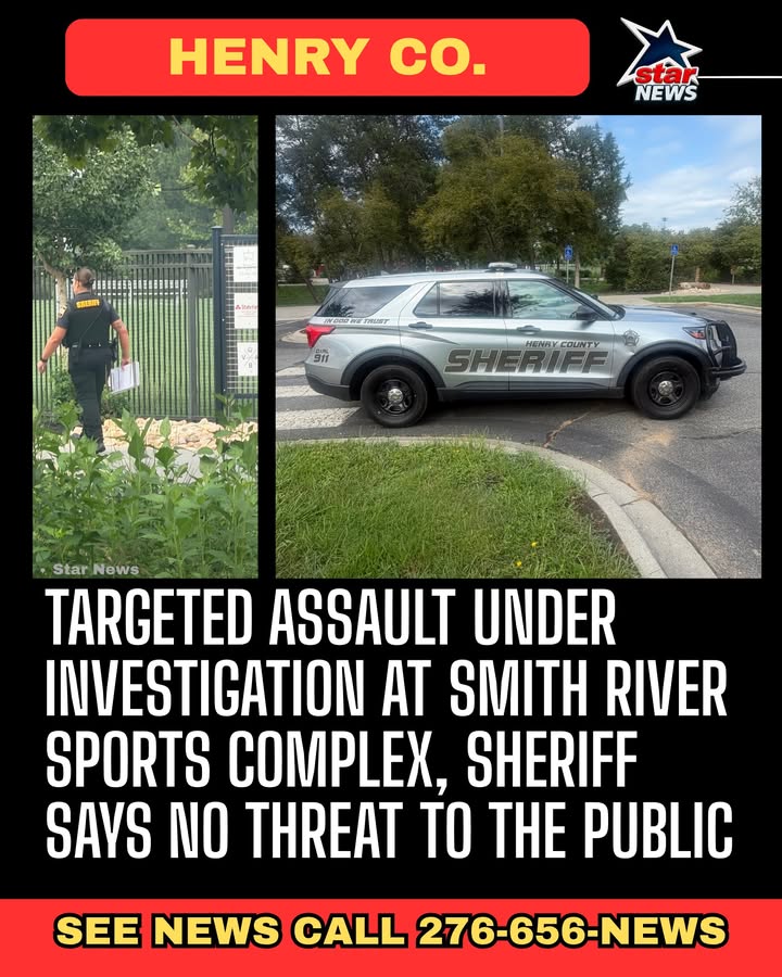 Targeted Assault Under Investigation at Smith River Sports Complex, Sheriff Says No Thr...