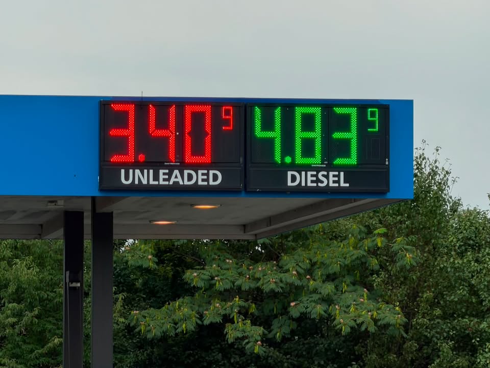Gas at Sam’s in Danville 79°