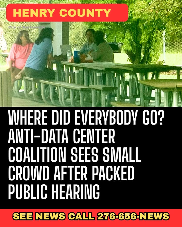 Where Did Everybody Go? Anti-Data Center Coalition Sees Small Crowd After Packed Public...
