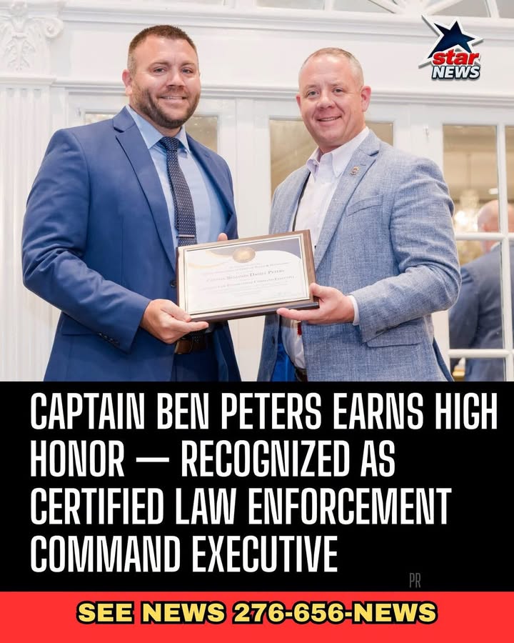 Recognized as Certified Law Enforcement Command Executive