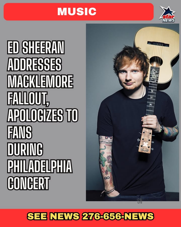 Ed Sheeran addressed the controversy surrounding Macklemore’s removal from his tour Sat...
