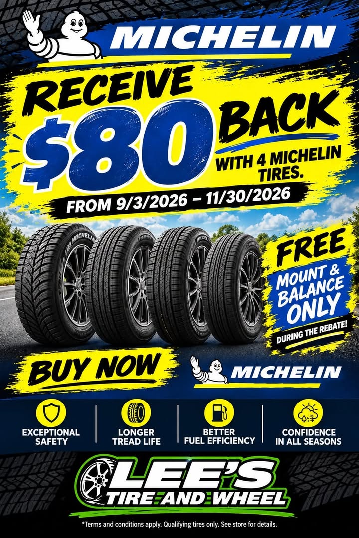 🚨 MICHELIN REBATE ALERT! 🚨
