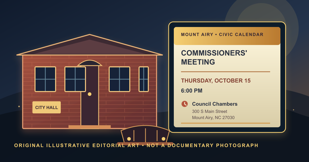 Mount Airy commissioners meet Thursday at Council Chambers