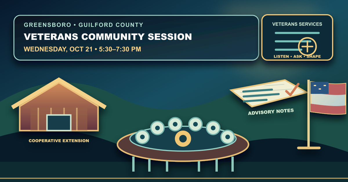 Guilford County plans Oct. 21 veterans community session in Greensboro